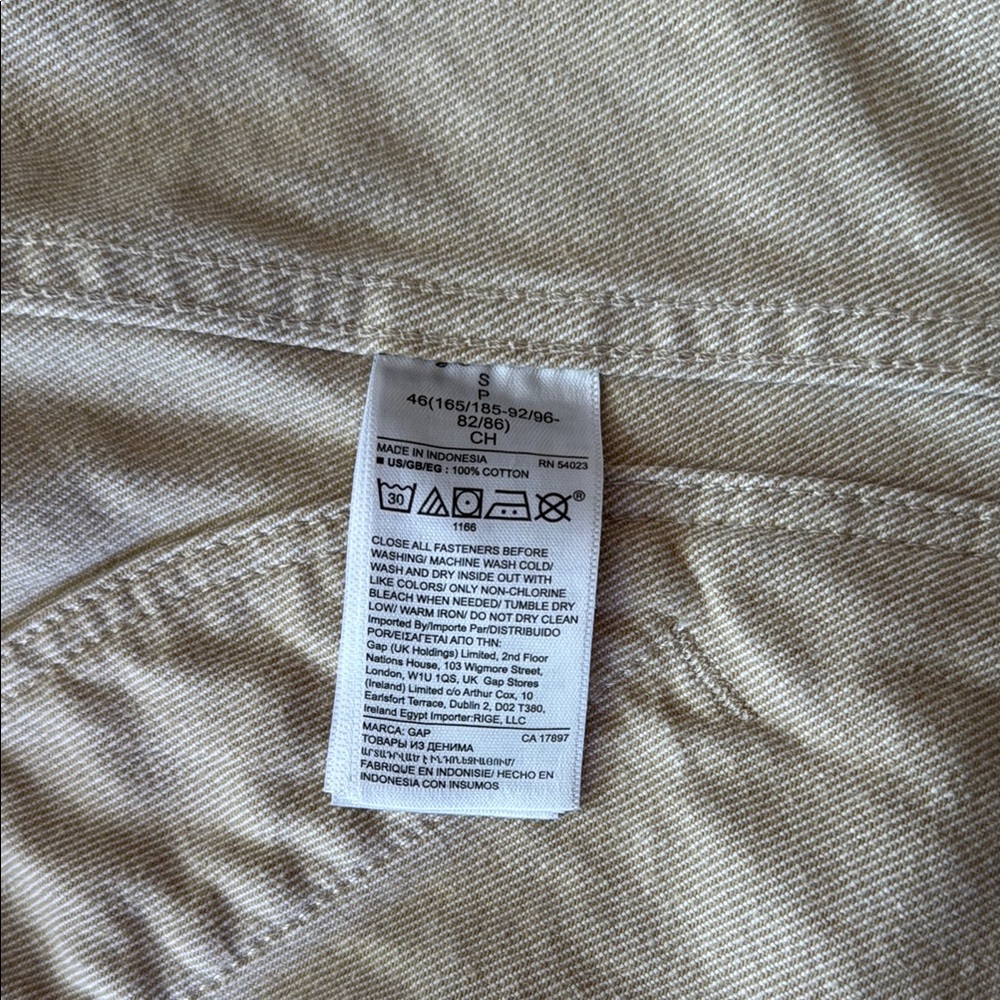 Gap Cream Lightweight Denim Jacket - image 5